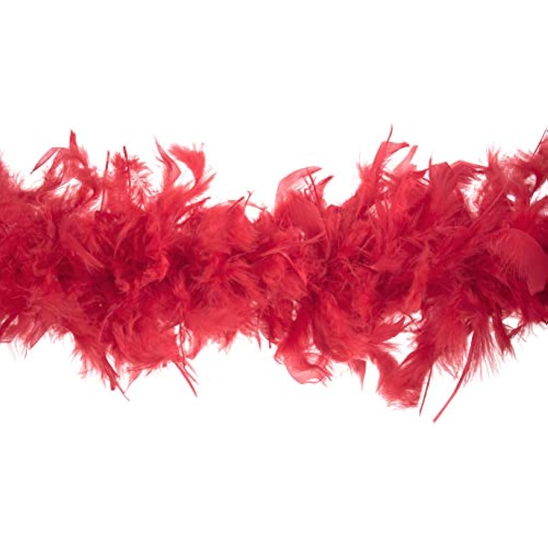 Jolof Store Red Marabou Feather Boa – 1.8m Turkey Feathers Fancy Dress