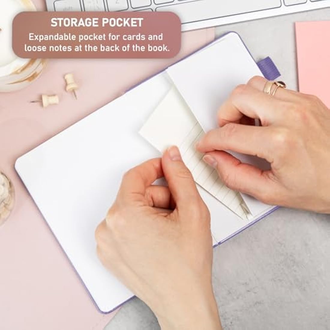 GoGirl Password Book with Alphabetical Tabs – Small Lavender Logbook