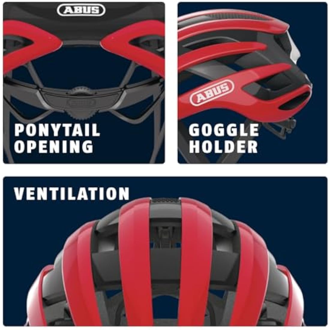 ABUS AirBreaker Road Bike Helmet – Lightweight Aerodynamic Cycling