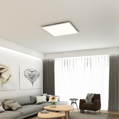 Briloner Leuchten LED Ceiling Panel – Square White 59.5cm 38W Light