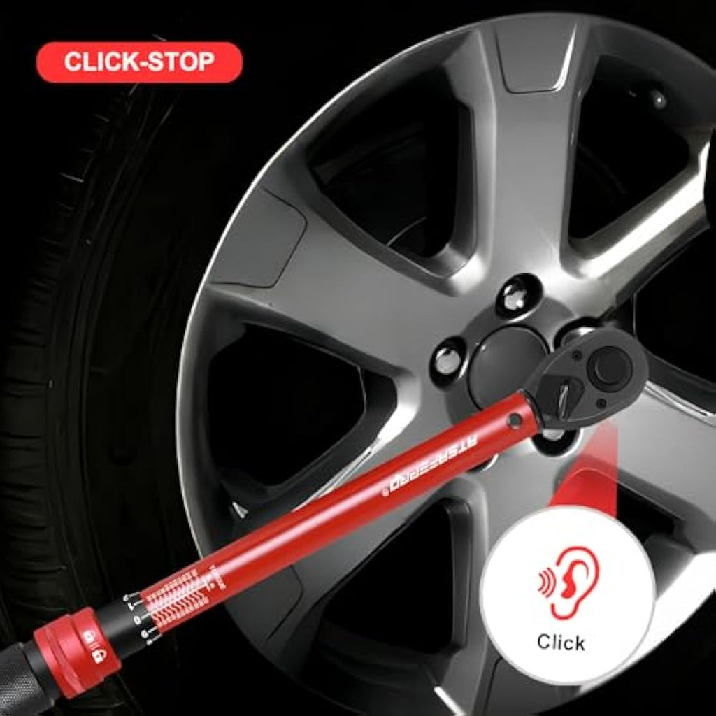 ATsafepro 1/2 Inch Torque Wrench | 20-230 Nm Dual-Direction Click Tool