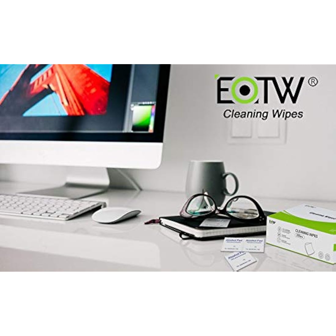EOTW 200pc Alcohol Cleaning Wipes | 75% Sterile Prep Pads for Screens