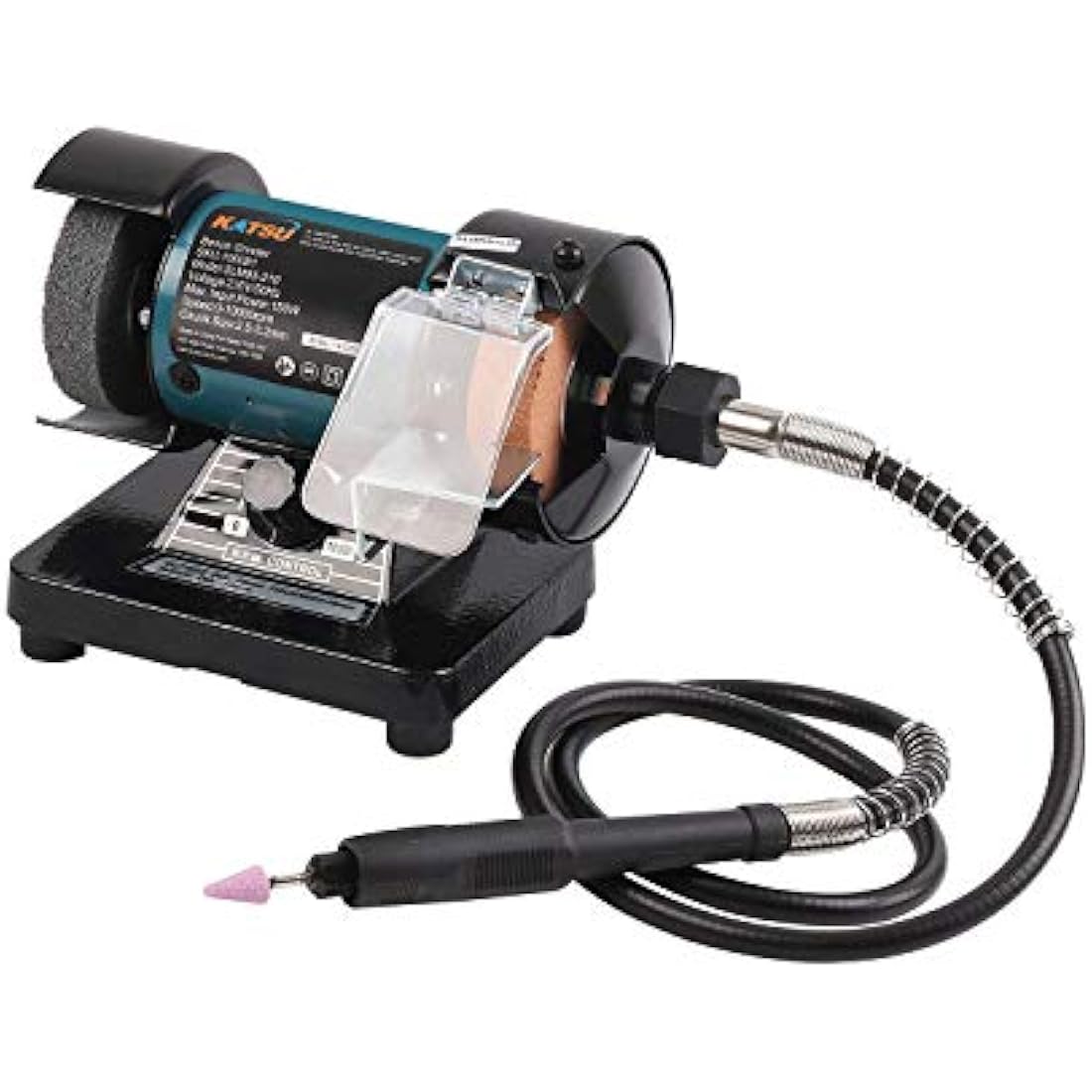 KATSU Mini Bench Grinder – 150W Electric Polisher with Flexible Shaft