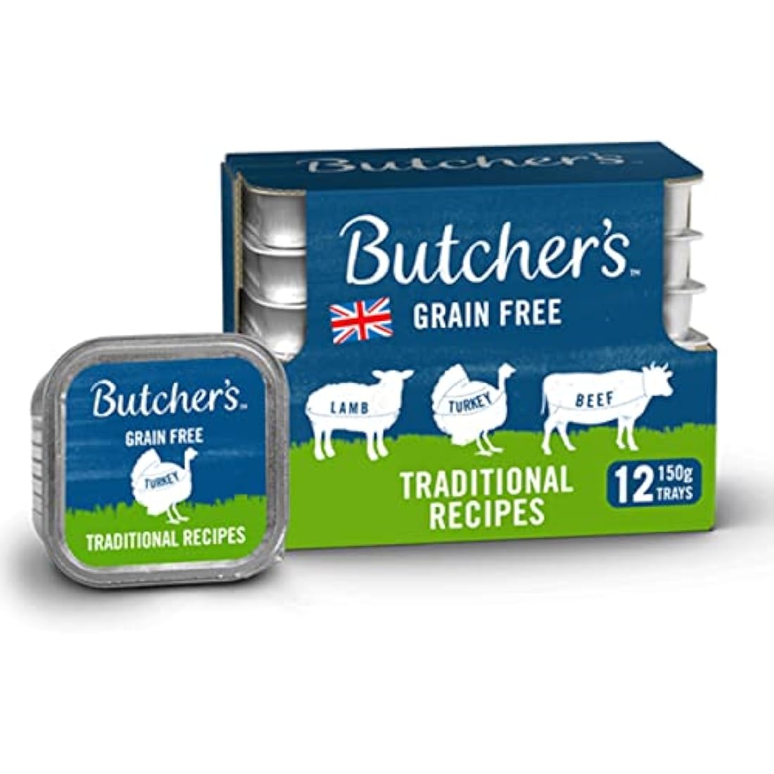 Butcher's Grain Free Wet Dog Food Trays – Traditional Recipes (36 x 150g)