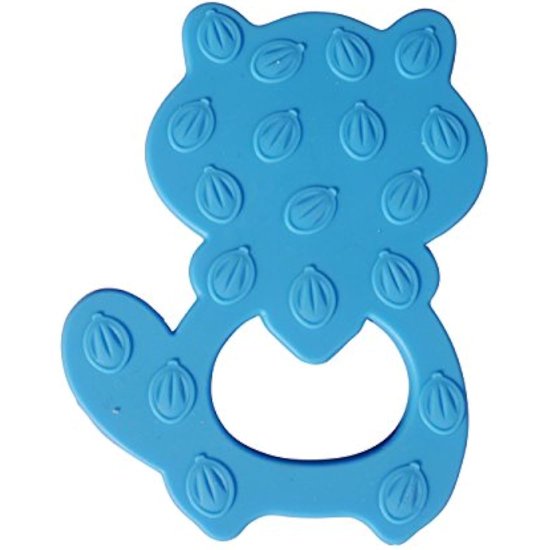 Raccoon Silicone Teether - BPA Free Sensory Chewelry, Blue