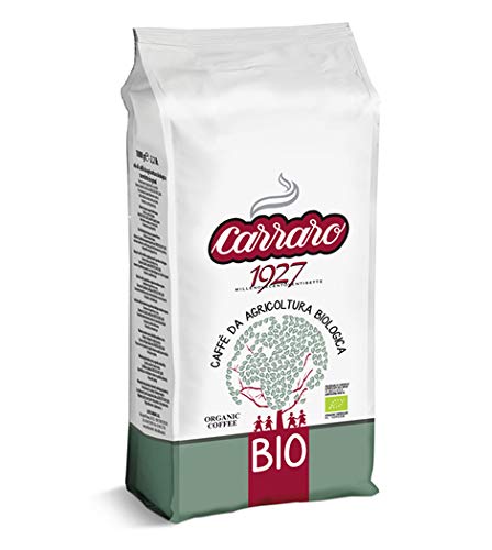 Carraro 1927 BIO Organic Coffee Beans – Premium Roasted Espresso 1kg