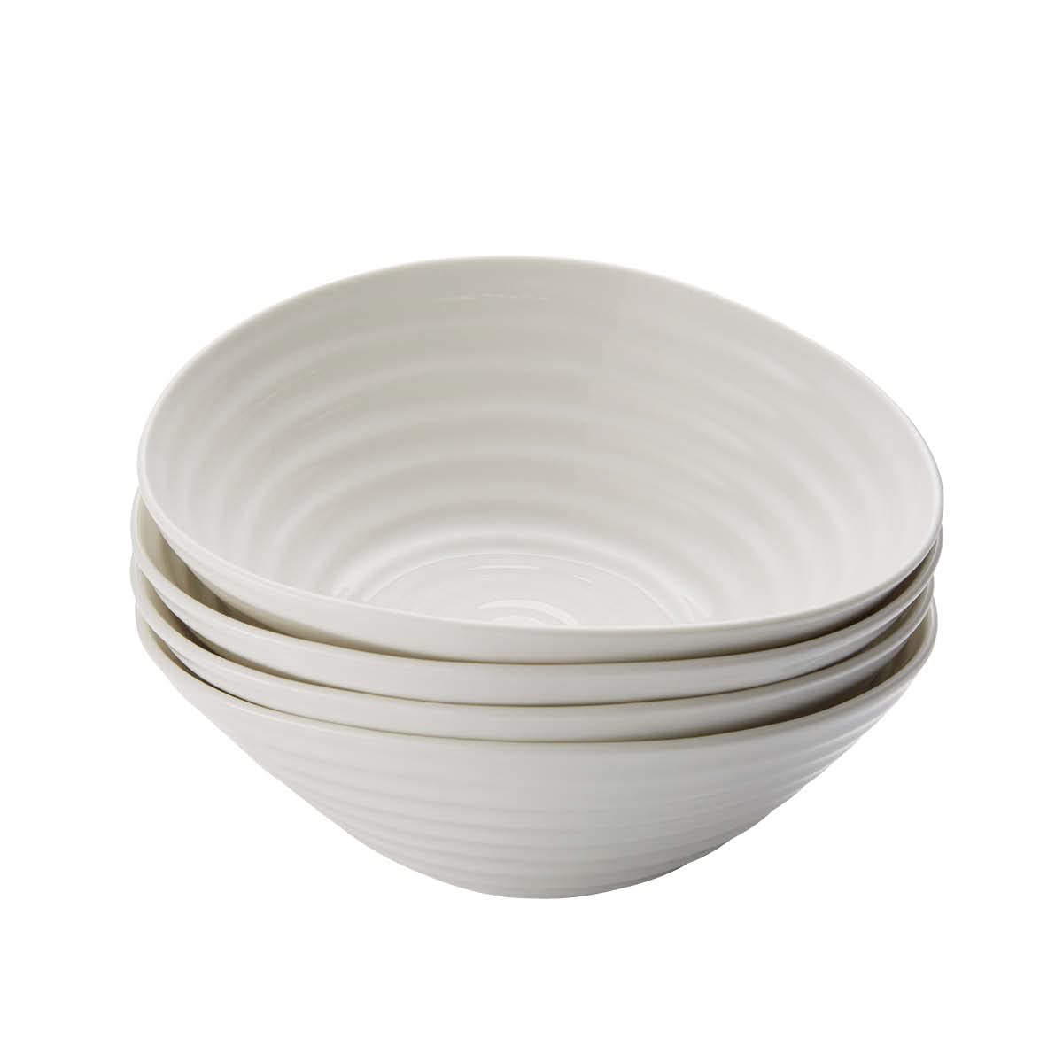 Sophie Conran for Portmeirion White Porcelain Cereal Bowls - Set of 4