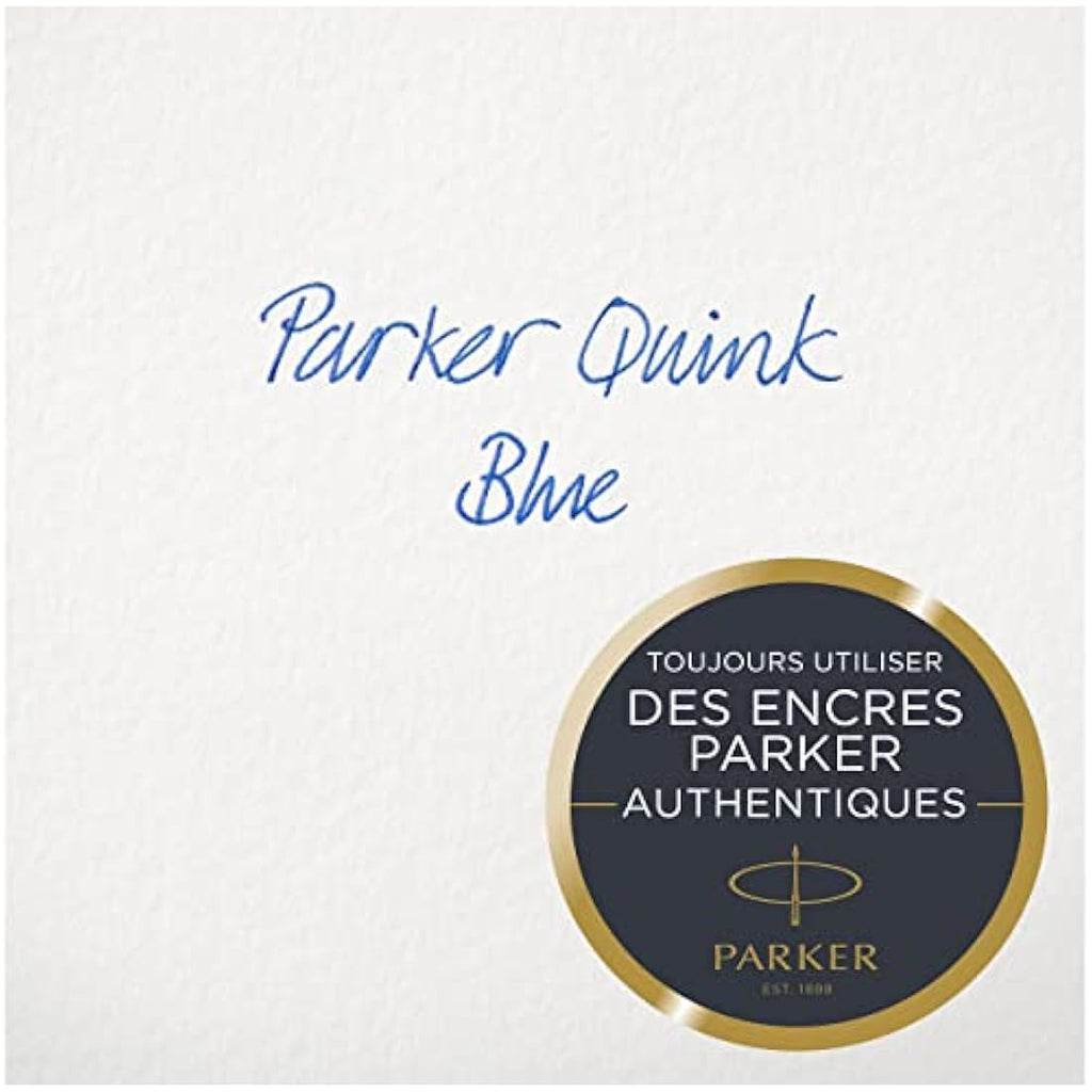 Parker Quink Fountain Pen Ink Bottle - Washable Blue Refill - 57 ml