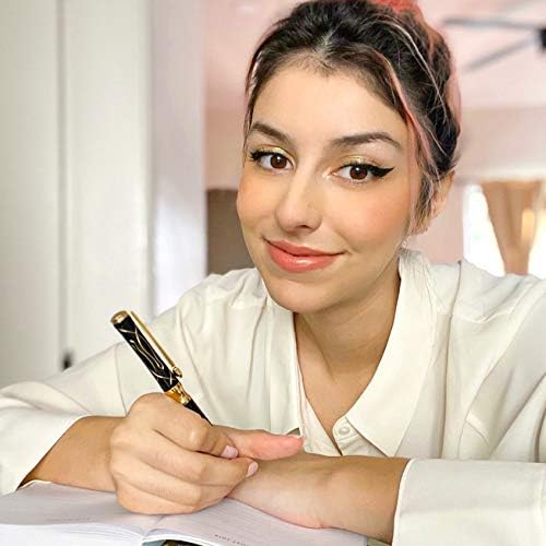 LACHIEVA LUX Crystal Metal Ballpoint Pen with German Refills - Gift Box