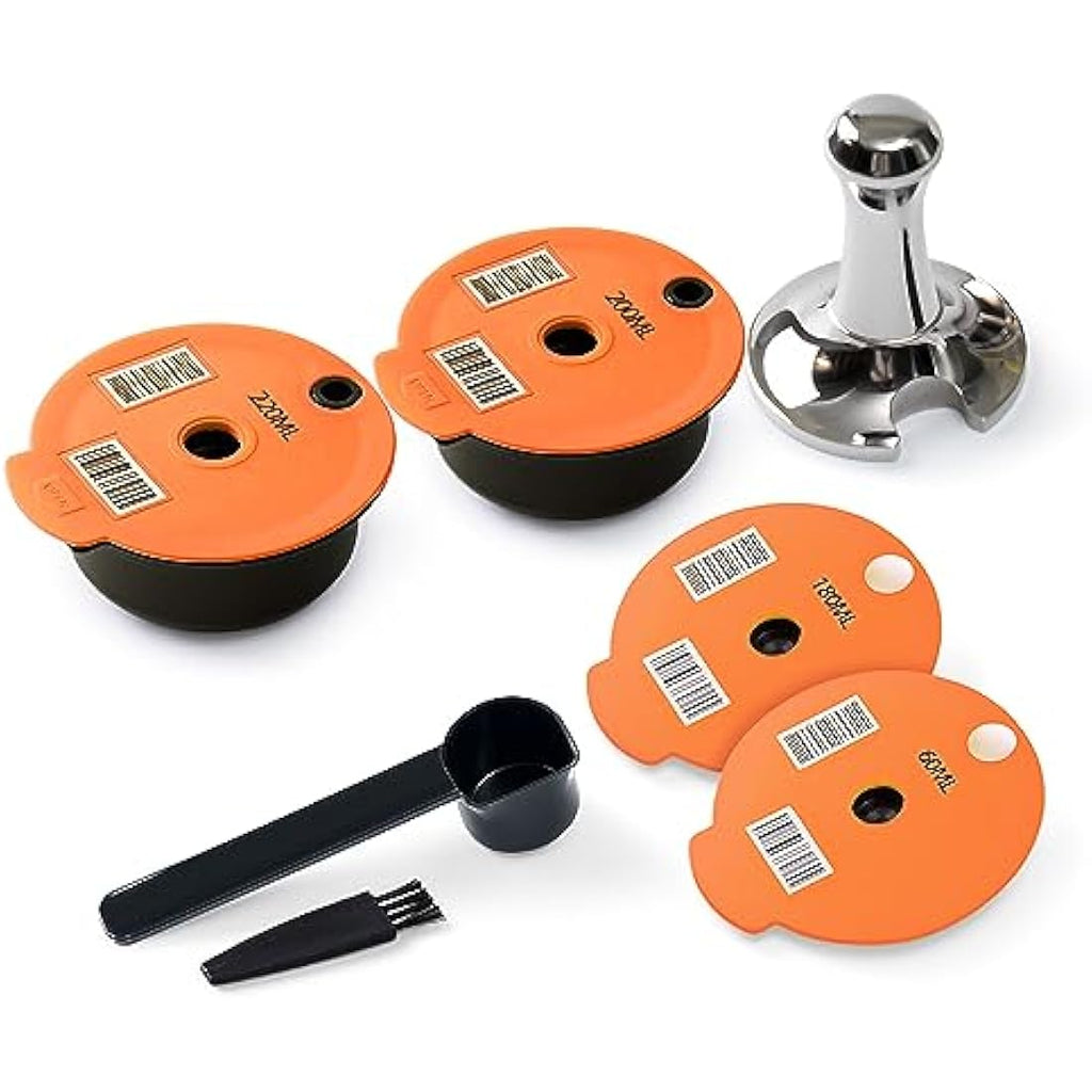 BENFUCHEN Reusable Tassimo Pods with Tamper for Bosch – 200ml & 220ml