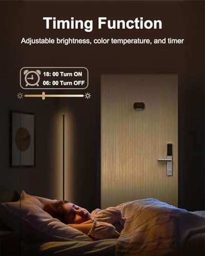 Keepsmile RGB Corner Floor Lamp – Smart LED Mood Light with Music Sync