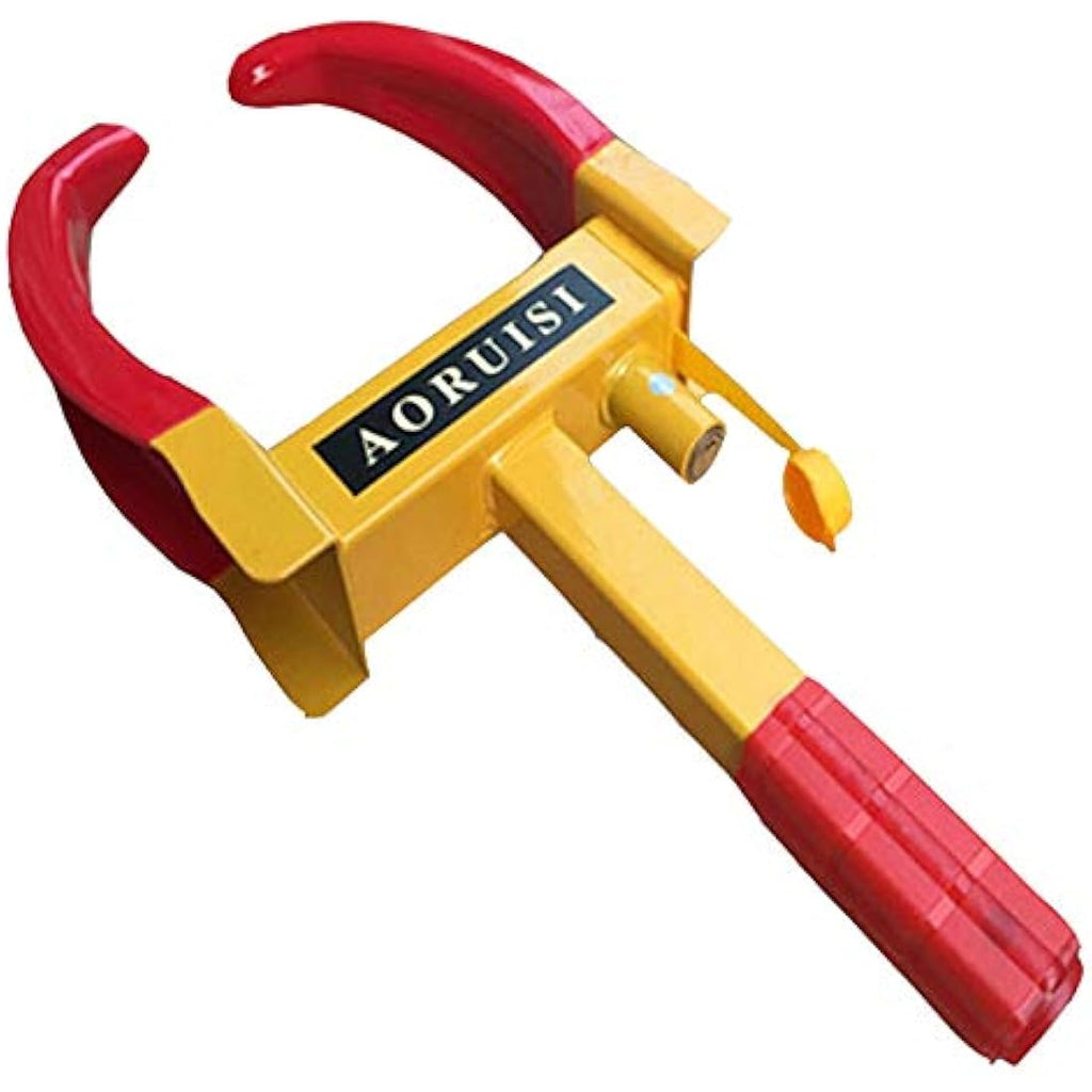 Xample 2-Piece Heavy Duty Wheel Clamp Lock – Adjustable Anti-Theft Security