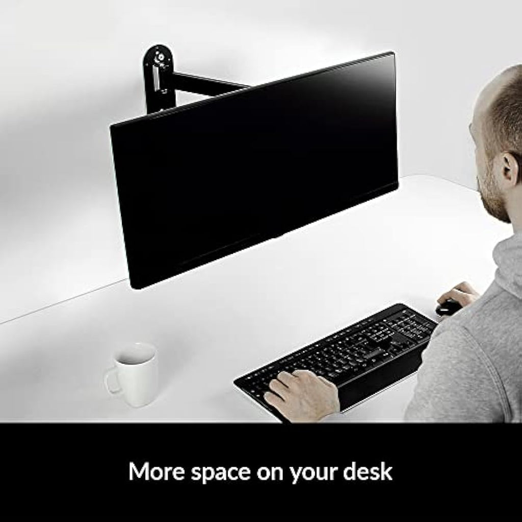 ARCTIC W1C Wall Mount Monitor Arm – For 49" Ultrawide Screens, Black