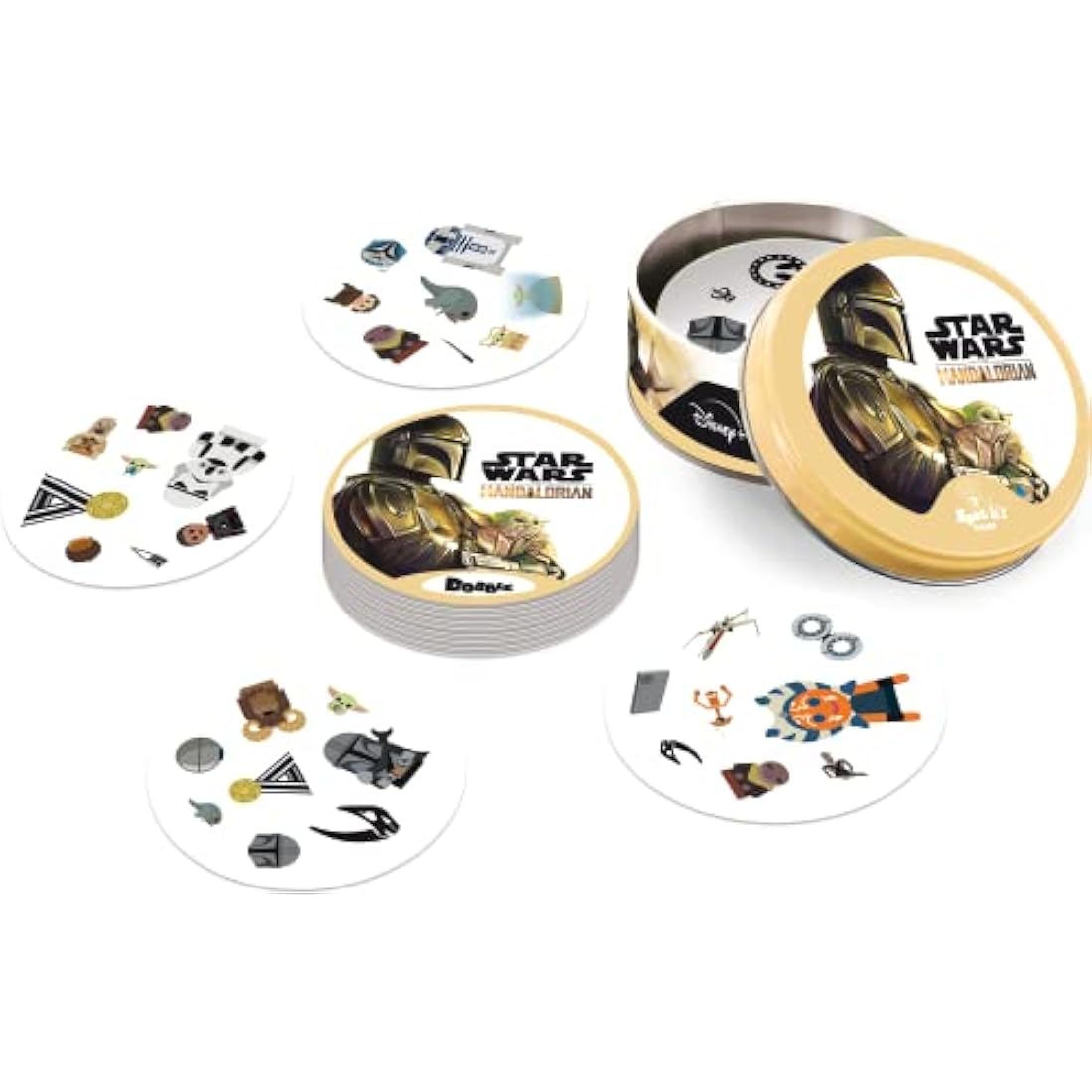 Asmodee Dobble Star Wars The Mandalorian Card Game – Ages 6+