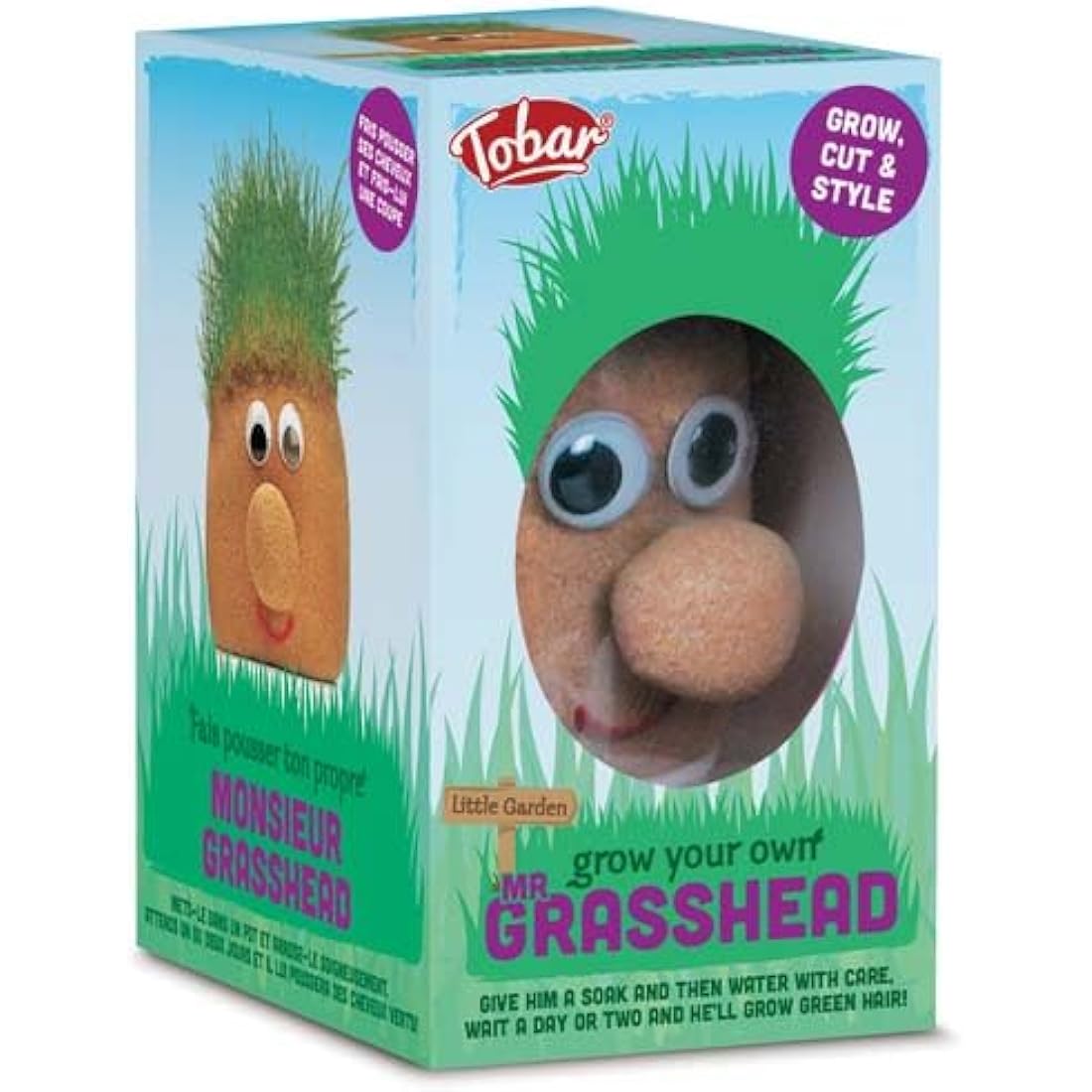 Tobar Mr Grasshead Novelty Growing Kit – Kids Educational Nature Toy