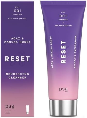 PSA RESET Acai & Manuka Honey Nourishing Cleanser - Hydrating Face Wash