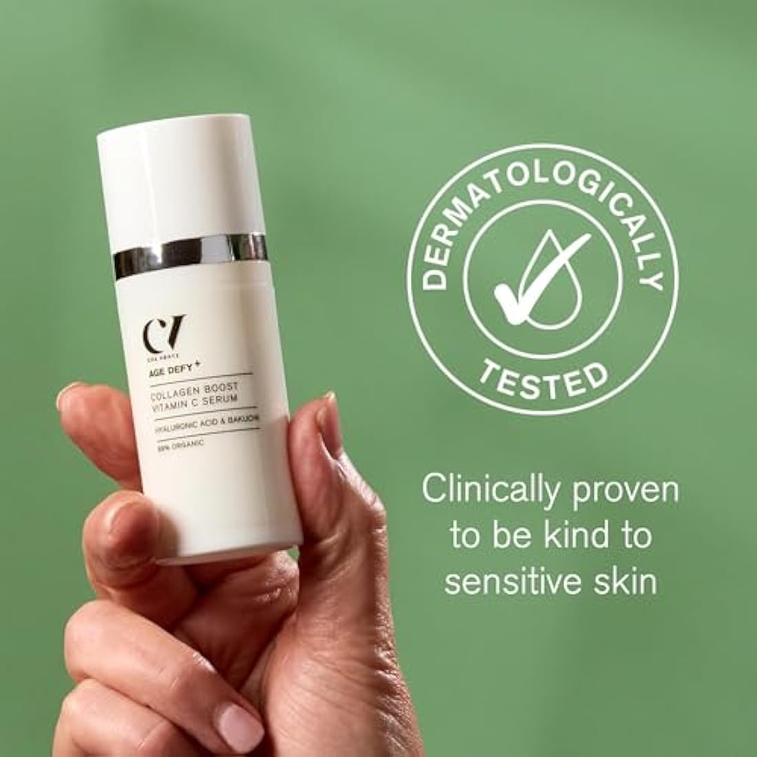 Green People Age Defy+ Vitamin C Serum | Organic Collagen Boost - 30ml