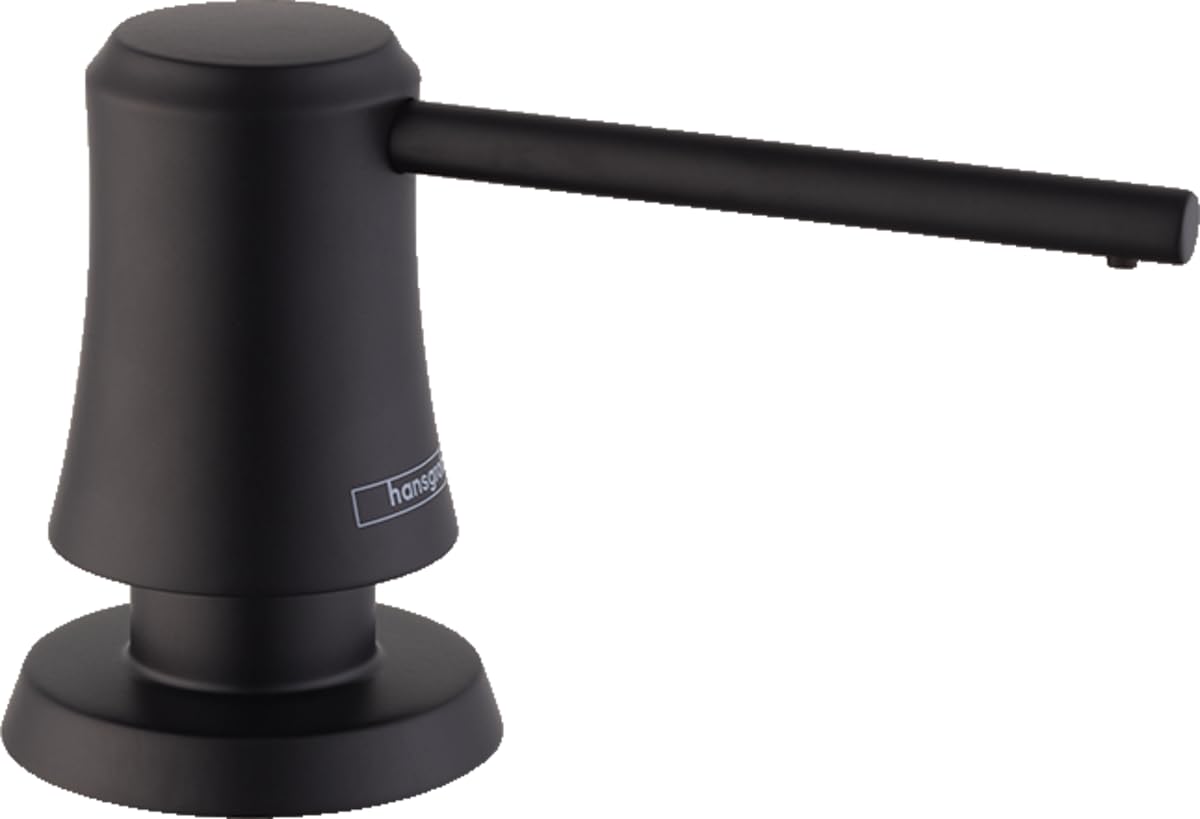 Hansgrohe Joleena Kitchen Soap Dispenser | Matte Black Metal | 16 oz