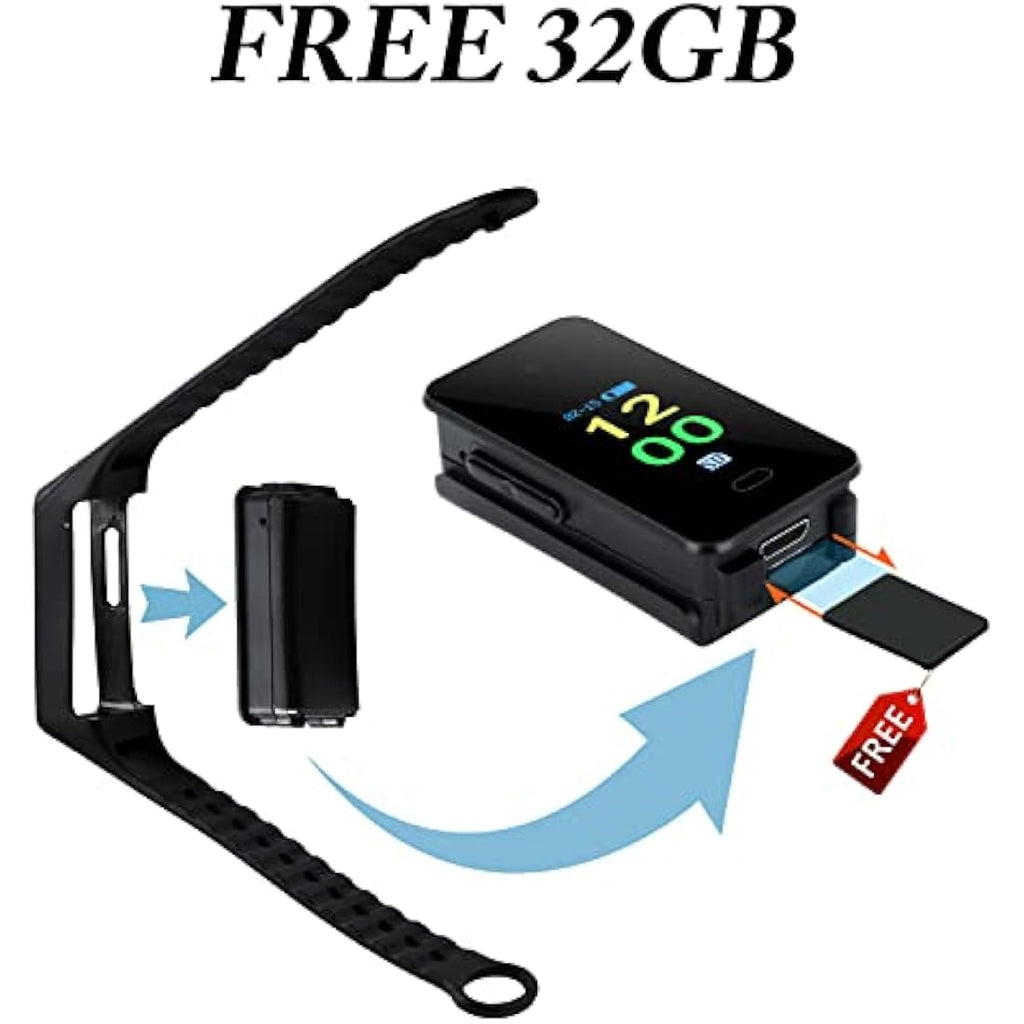 OTADUG 1080P Spy Camera Fitness Tracker | Hidden Wearable Watch with 32GB