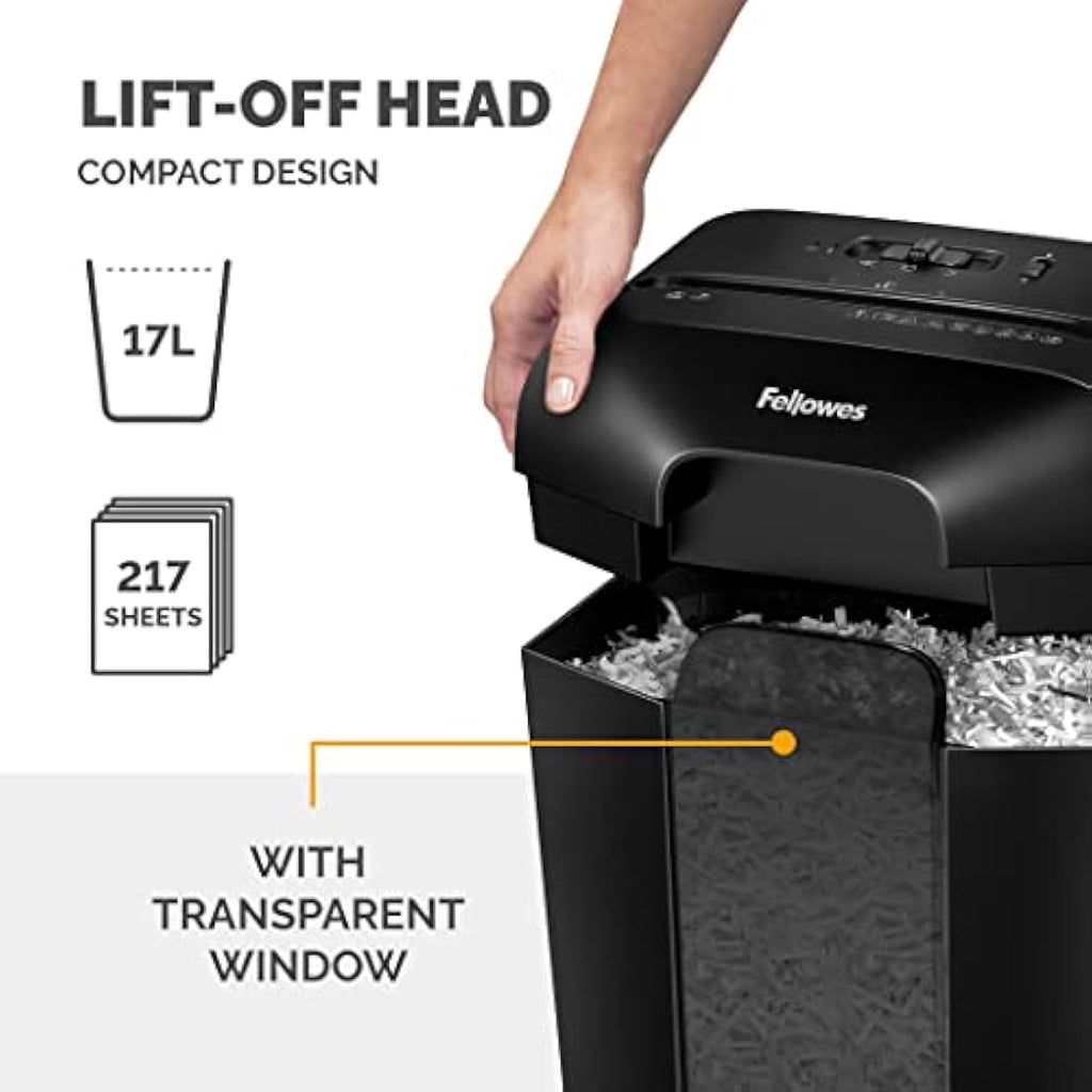 Fellowes Powershred LX50 Cross-Cut Paper Shredder | 9-Sheet P4 Security