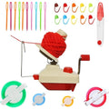 Jolof Store Yarn Ball Winder Kit with Pompom Makers and Stitch Markers