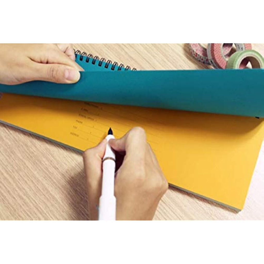 Paperian Brilliant Undated Weekly Planner Pad – Blue Wirebound Scheduler