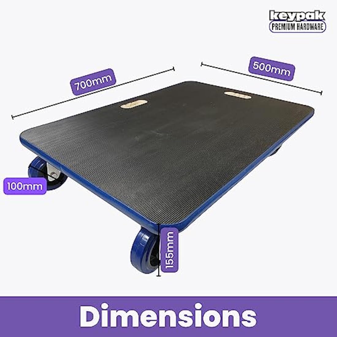 Heavy-Duty Furniture Dolly – 450kg Capacity Roller Trolley