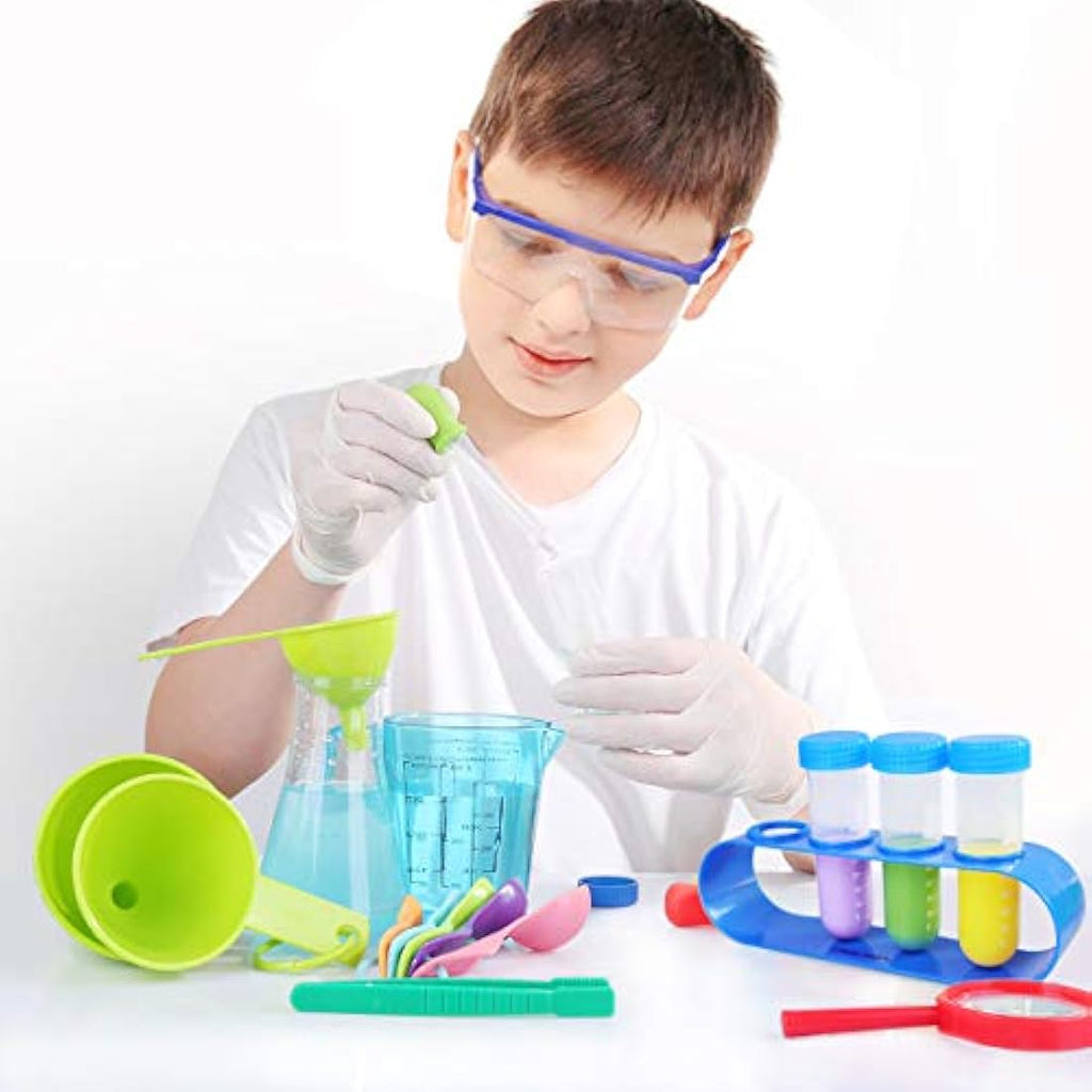Kids Science Experiment Kit with Lab Coat & STEM Role Play Toys