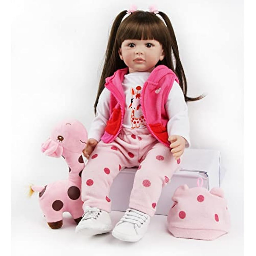 ZIYIUI 24 Inch Reborn Baby Doll | Realistic Soft Silicone Vinyl Girl
