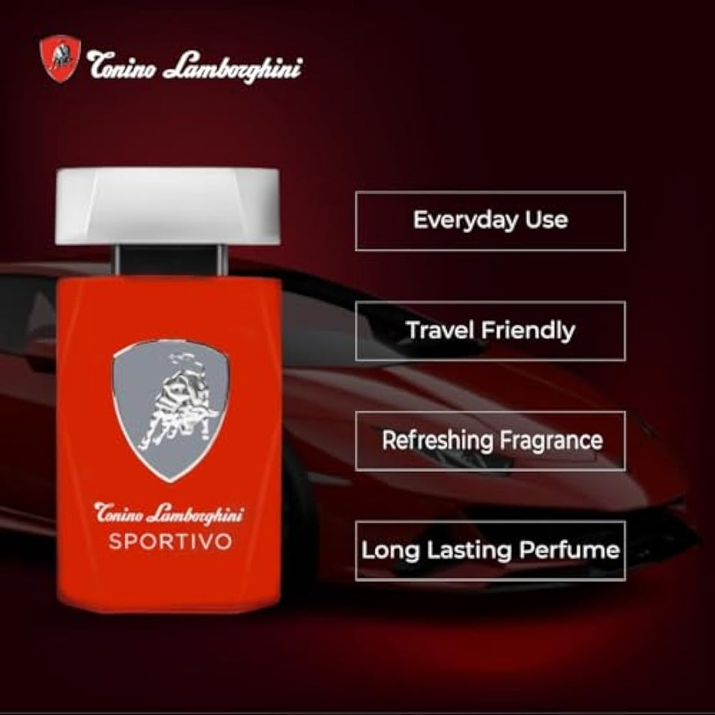 Lamborghini Eau De Toilette for Men – Luxury Designer Fragrance, 125ml