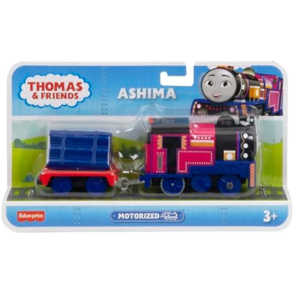 Thomas & Friends Ashima Motorized Toy Train with Cargo Car, Ages 3+
