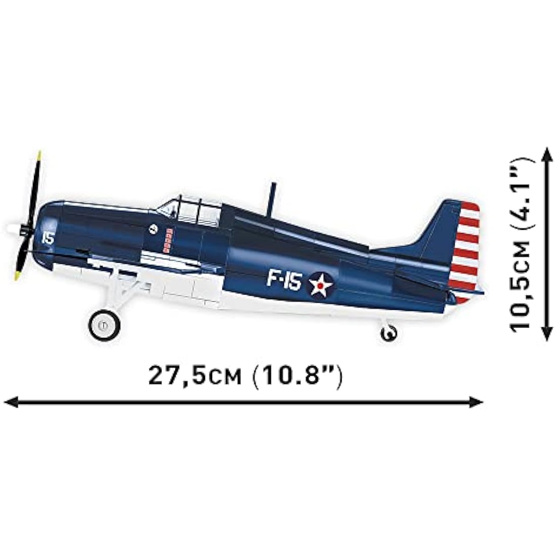 COBI F4F Wildcat Building Blocks Model Kit - 375 Piece Historical Set