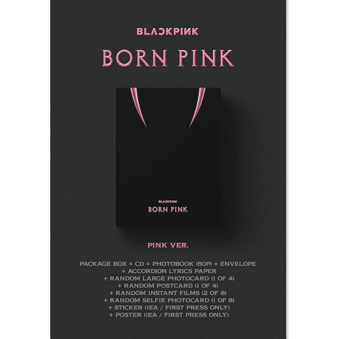 Blackpink Born Pink 2nd Album - Pink Version Package Box Set, Medium