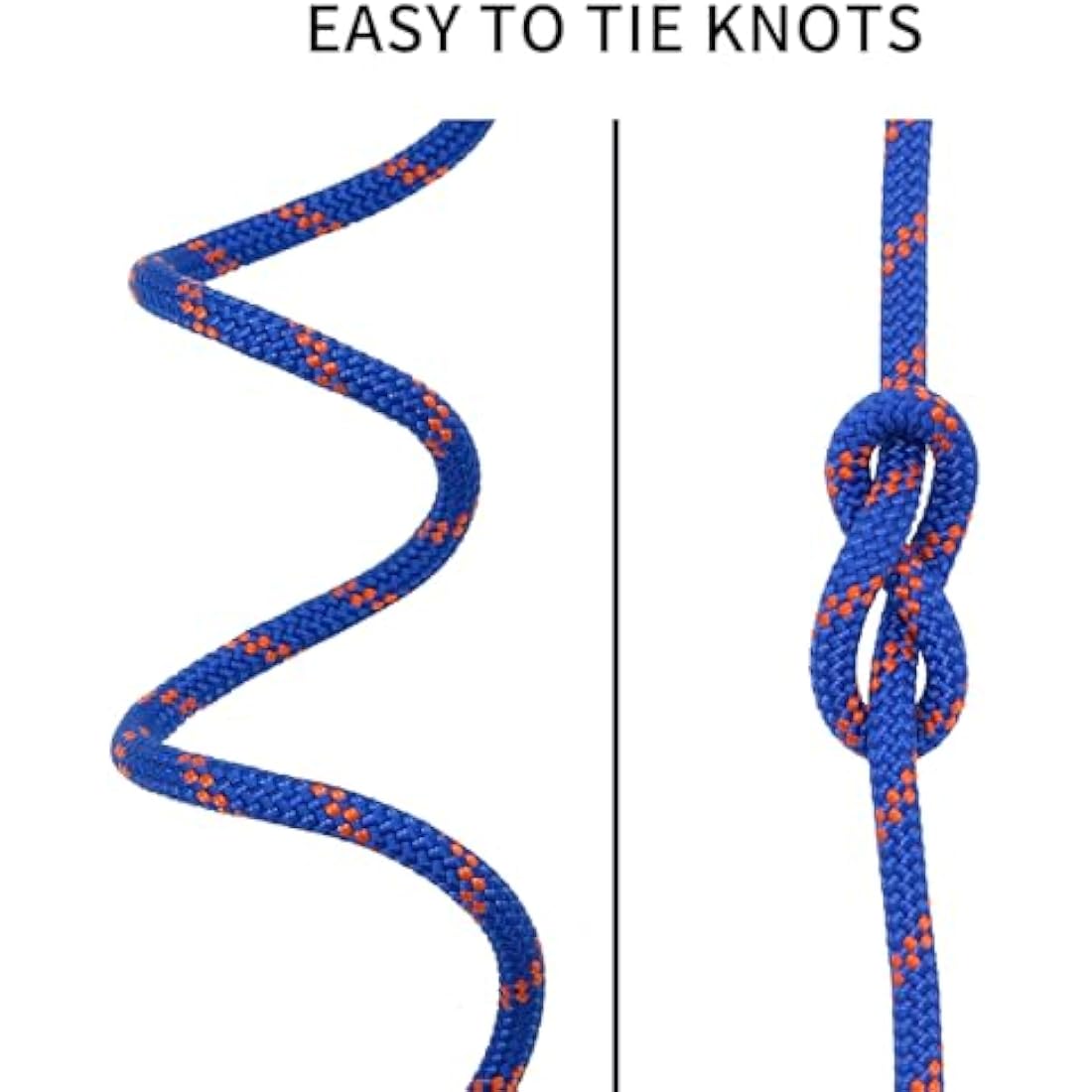 NewDoar 10mm Static Accessory Cord – 18KN High Strength Double Braid Rope