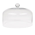 Olympia Glass Cake Stand Dome Lid | Clear Display Cloche, 285mm