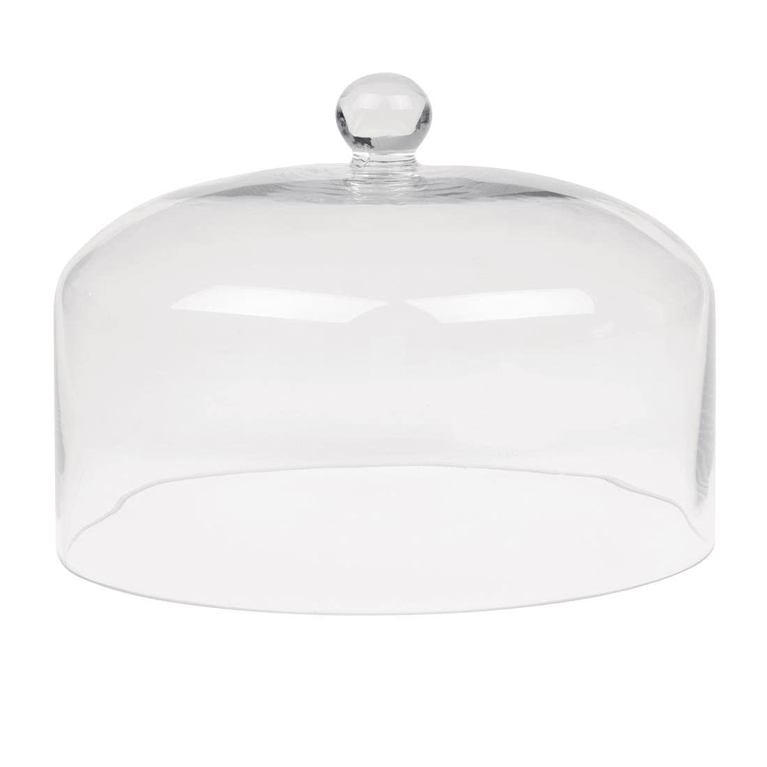 Olympia Glass Cake Stand Dome Lid | Clear Display Cloche, 285mm