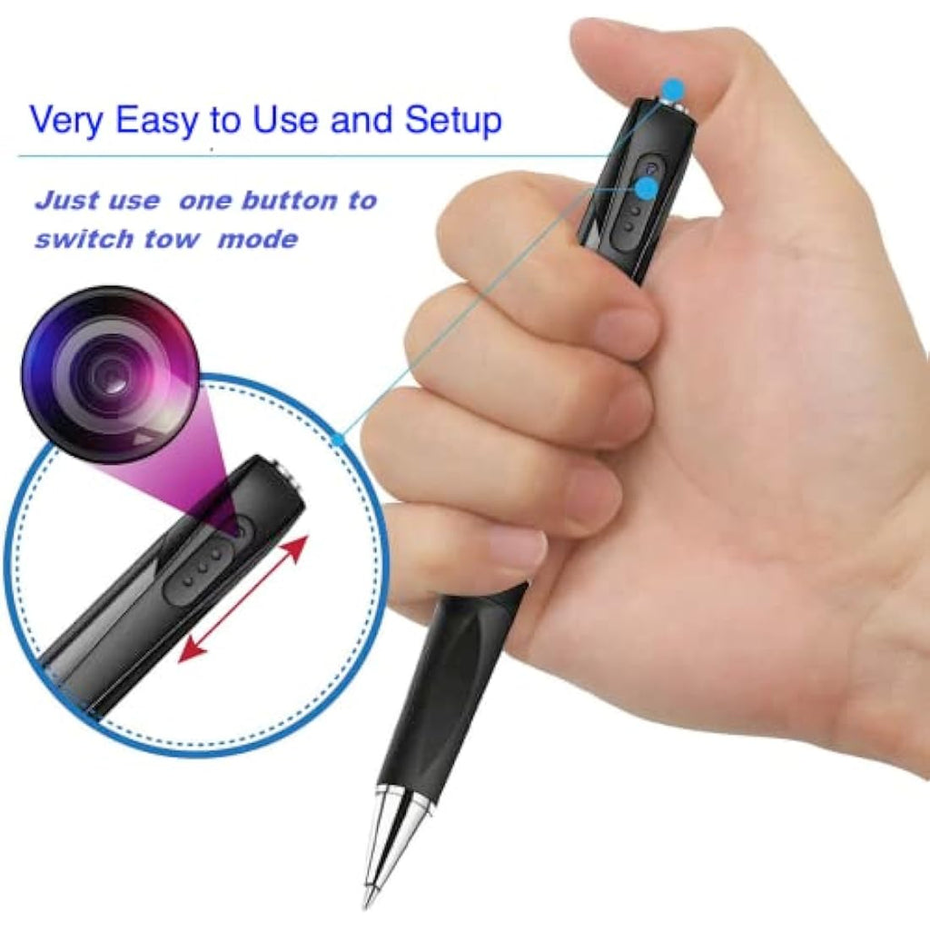 SANPROV 1080P Spy Camera Pen | Hidden Portable Pocket Cam with 32GB SD