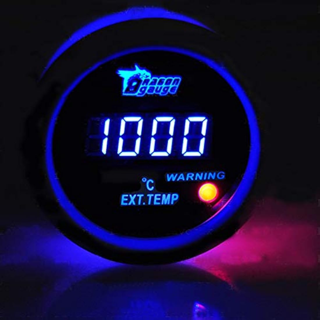 Jolof Store Universal 52mm Digital Blue LED Exhaust Gas Temp EGT Gauge