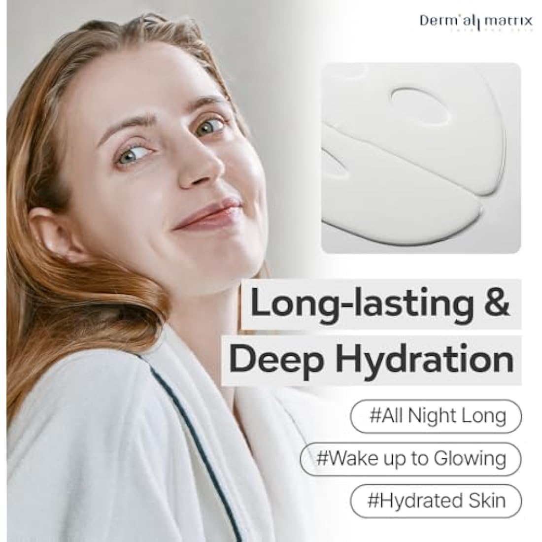 Derm·all Matrix Daily Facial Mask Sheets – Hydrating Dermal Care (4 Pack)