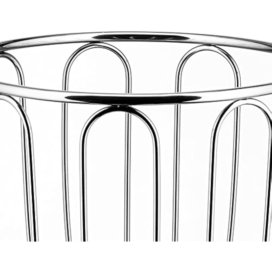 Alessi 370/19 Stainless Steel Citrus Fruit Holder - 19 cm Wire Basket