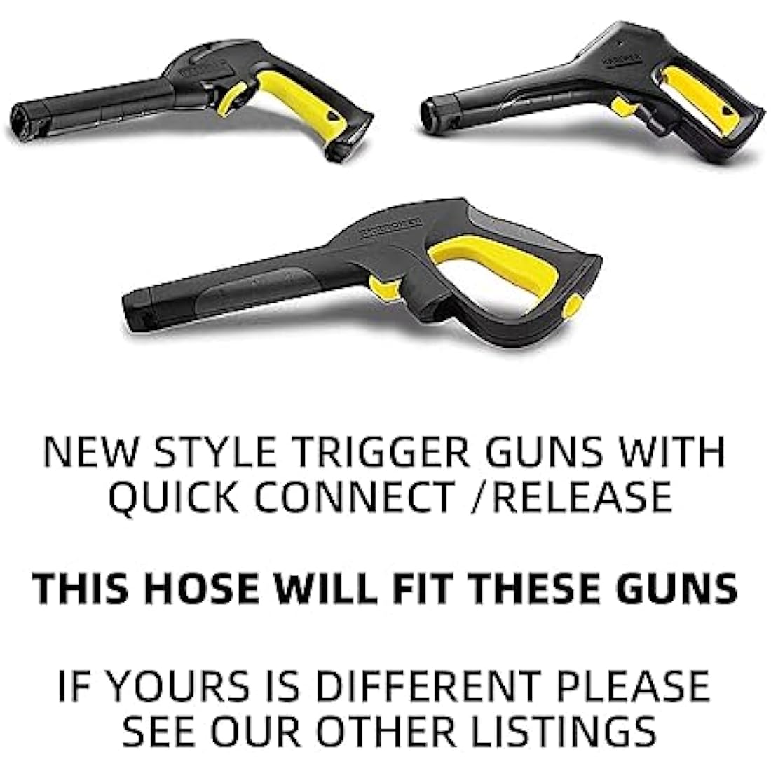 YUET 15M High Pressure Washer Hose for Karcher K2-K7 | M22 & C-Clip