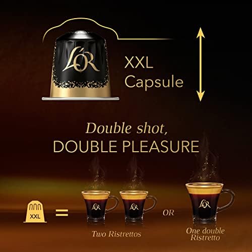 L'OR Barista Double Ristretto XXL Coffee Capsules - Intensity 11 (50 Pods)