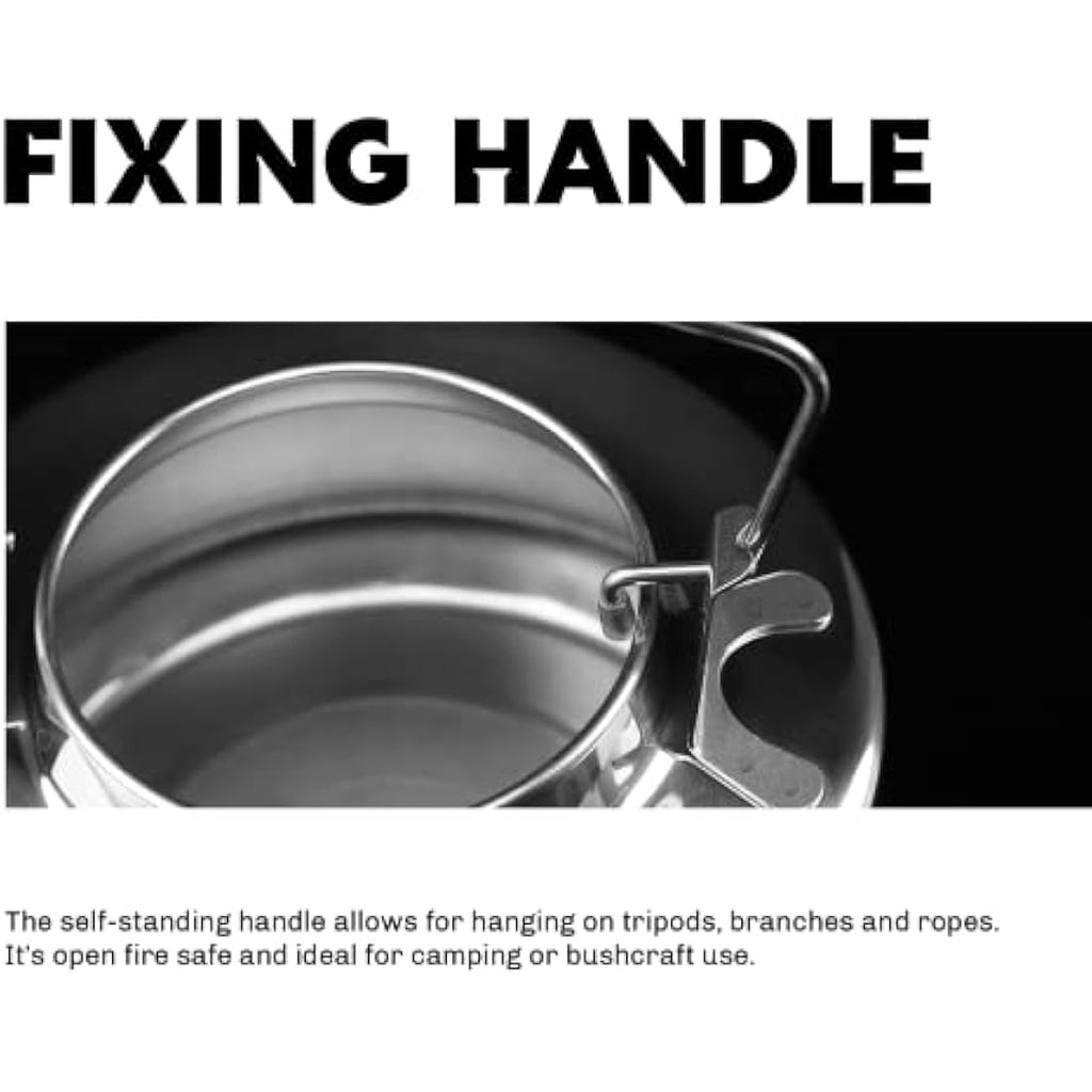 Fire Maple Antarcti 1.5L Stainless Steel Camping Kettle – Bushcraft Gear
