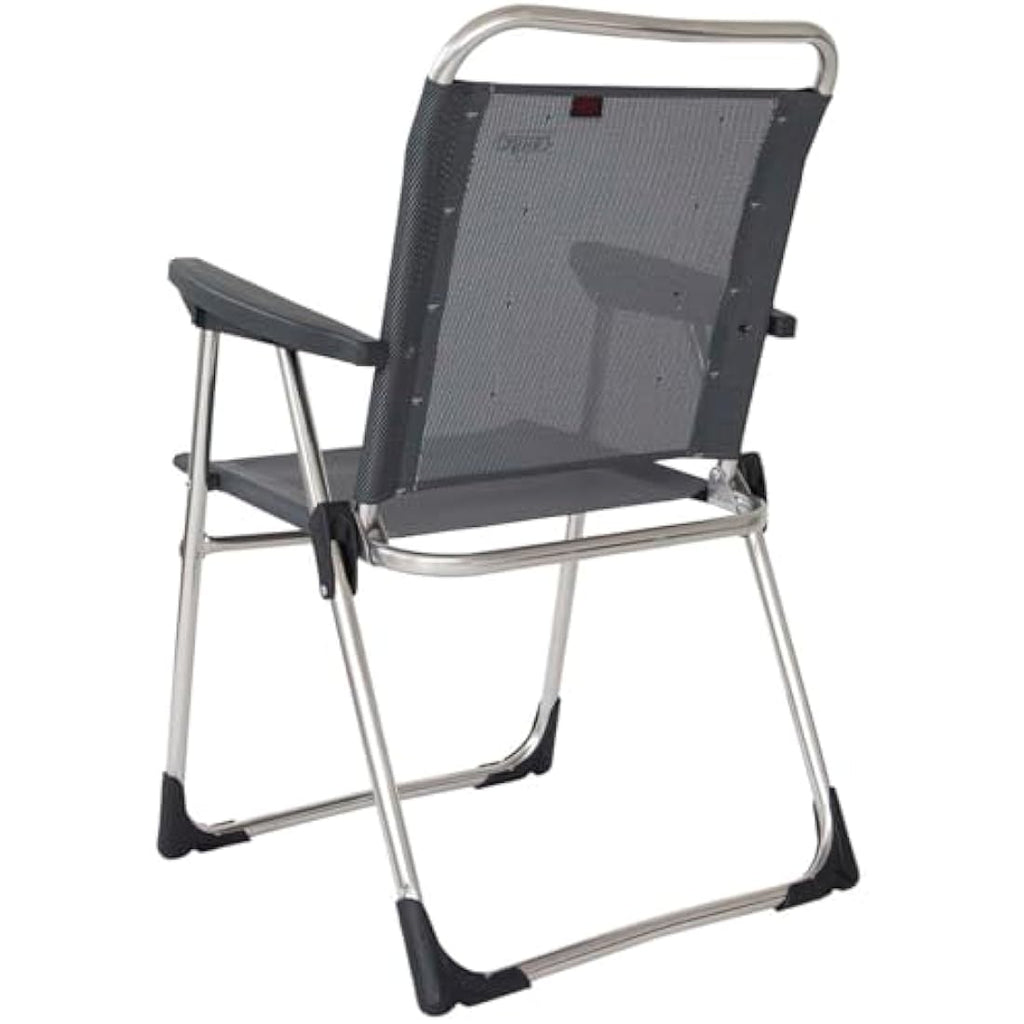Crespo AL-219 Compact Camping Chair – Sturdy Collapsible - Dark Grey