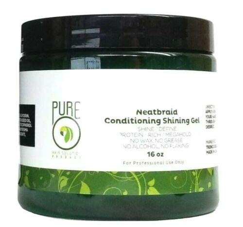 Pure O Natural Neatbraid Conditioning Shining Gel | 16 oz Protein Rich