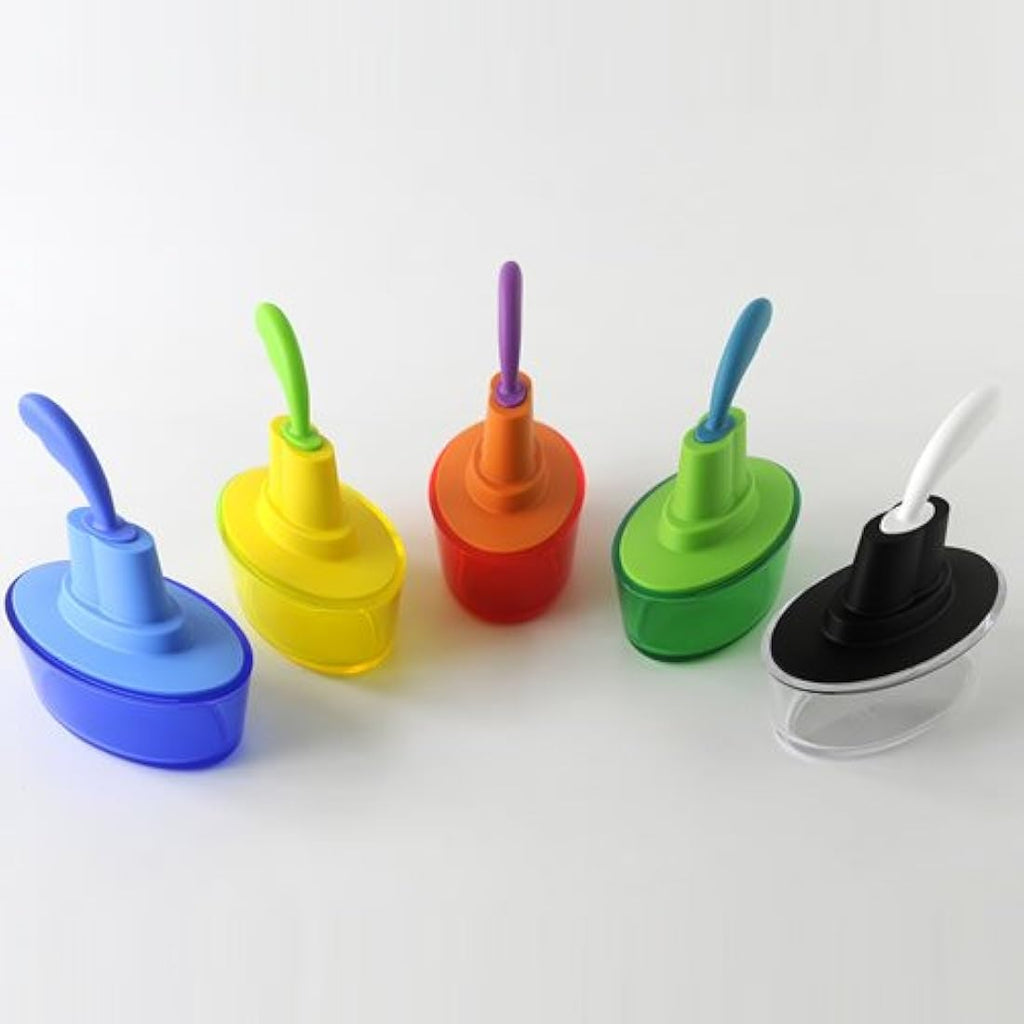 Alessi Ship Shape Butter Container with Spatula – Black Stainless Steel