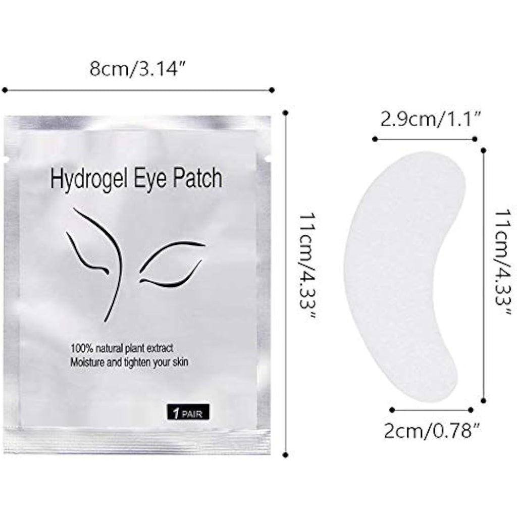 Yorgewd 100 Pairs Under Eye Gel Pads | Lint-Free Eyelash Extension Patches