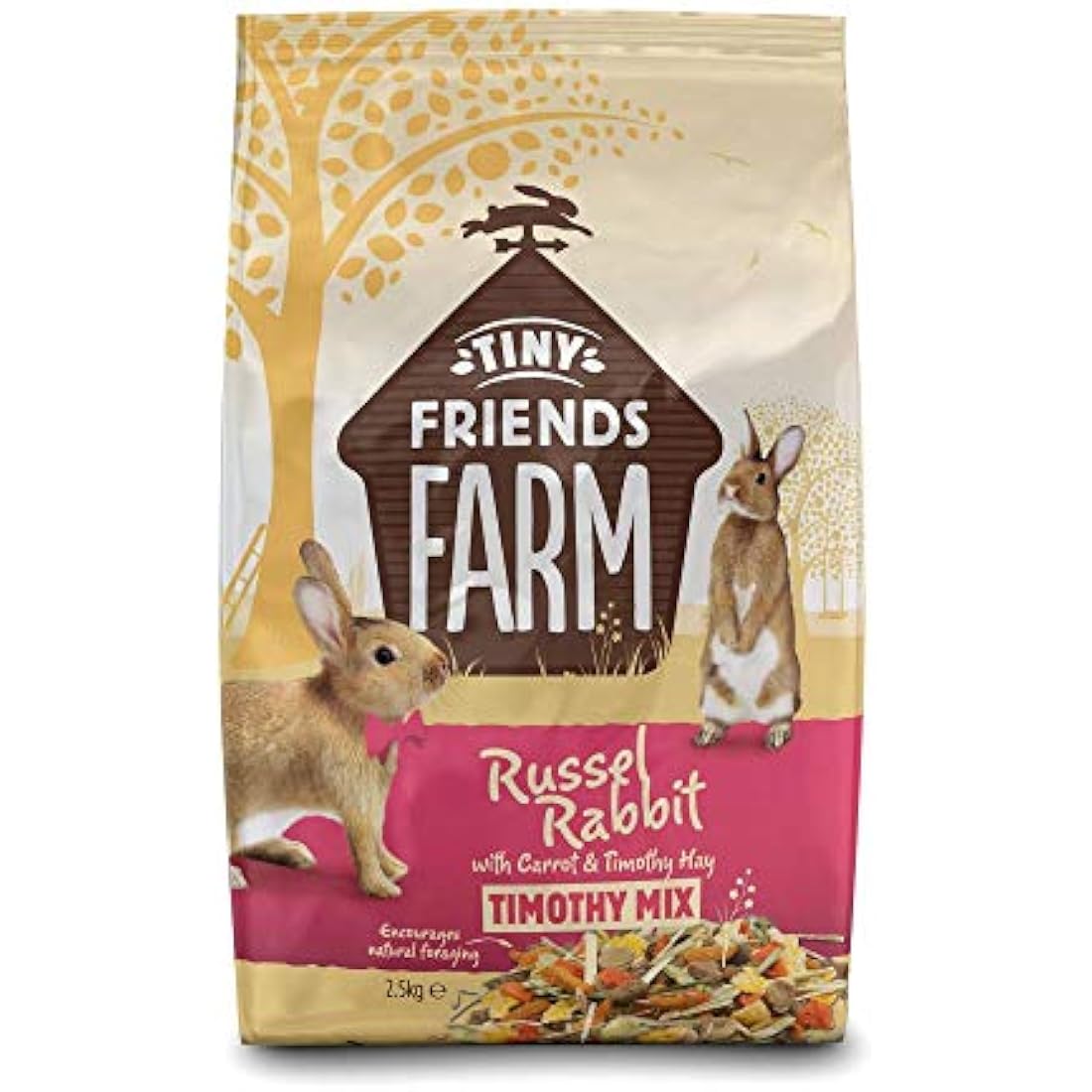 Supreme Tiny Friends Farm Russel Rabbit Timothy Mix Food - 2.5kg