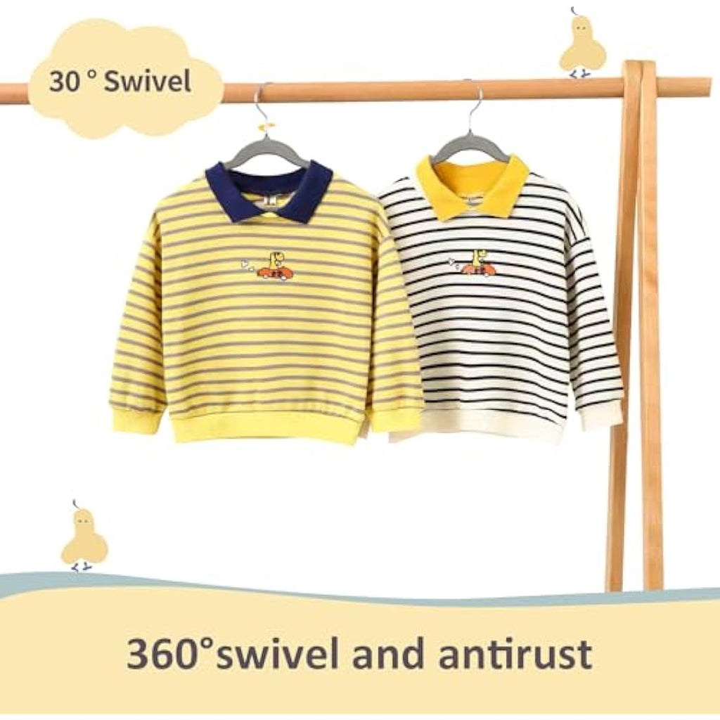 ManGotree Kids Velvet Hangers – Non-slip Ultra-thin 32 Pack, Grey