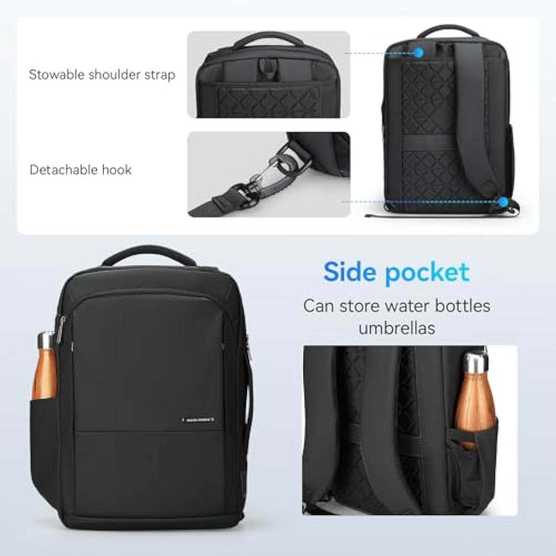 Mark Ryden 3-in-1 Laptop Backpack | 15.6 Inch Waterproof Business Bag